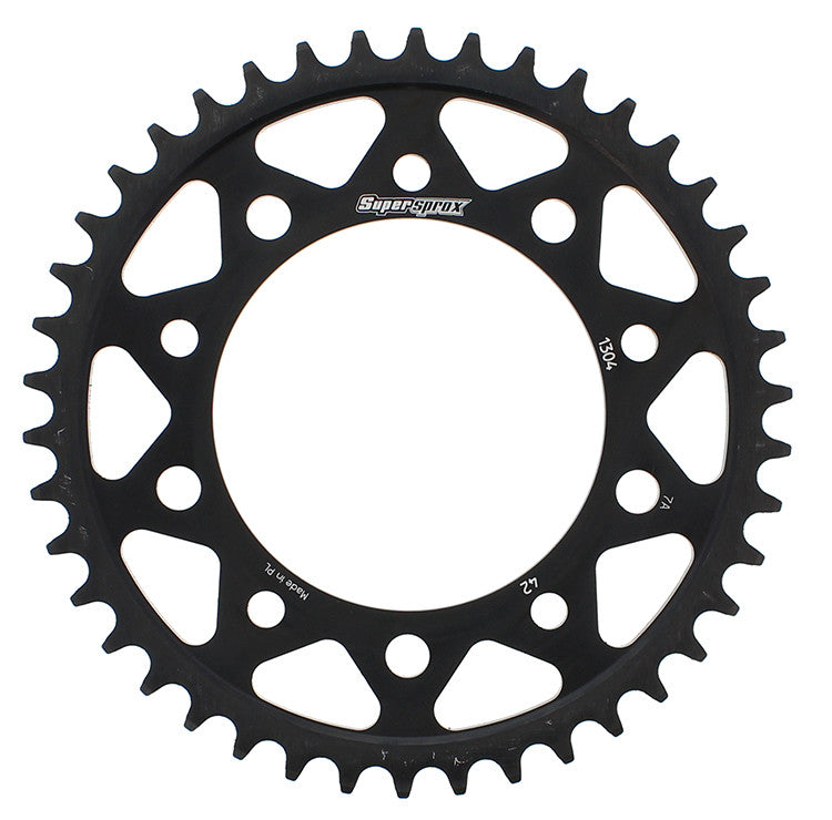 SUPERSPROX Rear Sprocket Steel 42t-525 Blk Hon RFE-1304-42-BLK