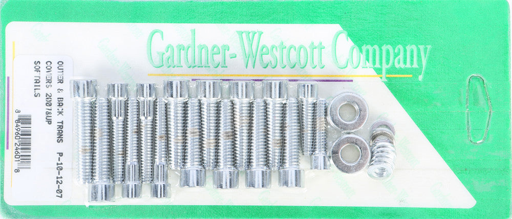GARDNERWESTCOTT Transmission Side Cover Set 07-17 Tc Softail Models P-10-12-07
