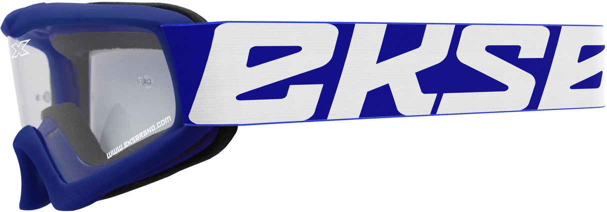 EKS BRAND X-Grom Youth Goggle Blue W/Clear Lens 067-30235