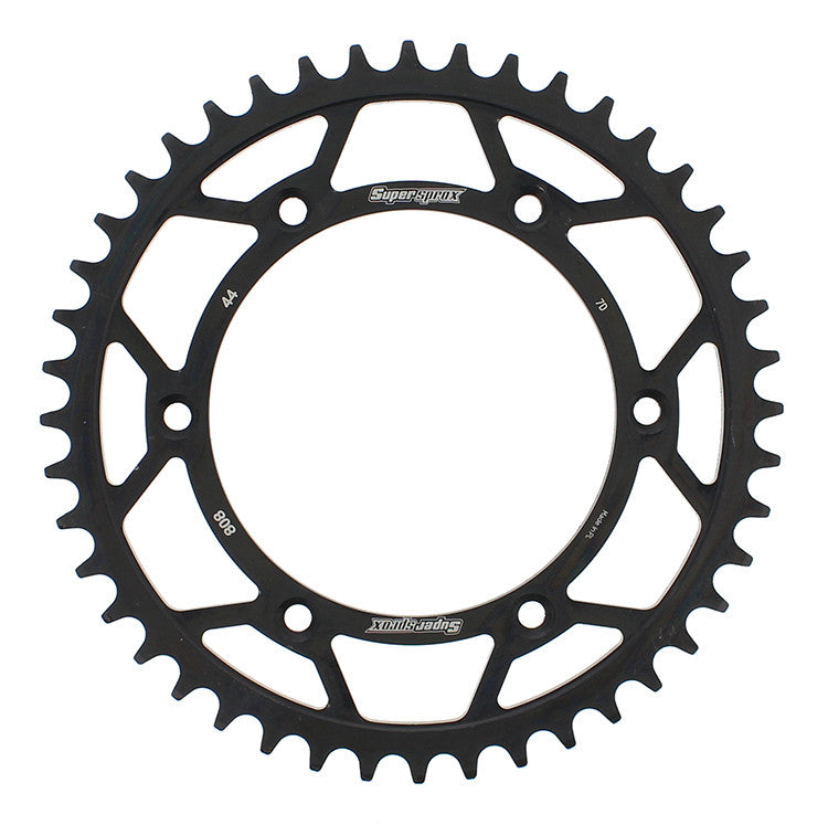 SUPERSPROX Rear Sprocket Steel 44t-520 Blk Suz RFE-808-44-BLK