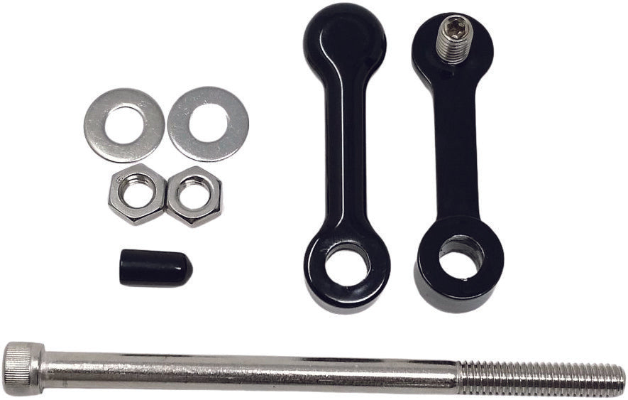 DK CUSTOM PRODUCTS Billet Tank Lift Kit 1" `04-Up Xl Powder Coat Blk DK-SPT-TLK-1