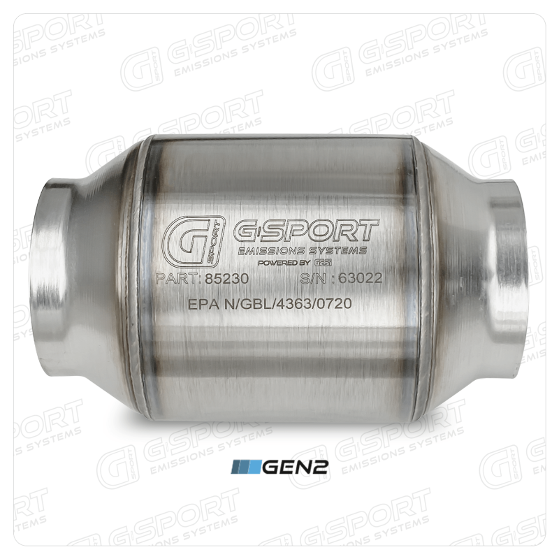 GESI G-Sport 400 CPSI GEN 2 EPA Compliant 3.0in Inlet/Out Catalytic Converter-4.5in x 4in 500-850HP 85230