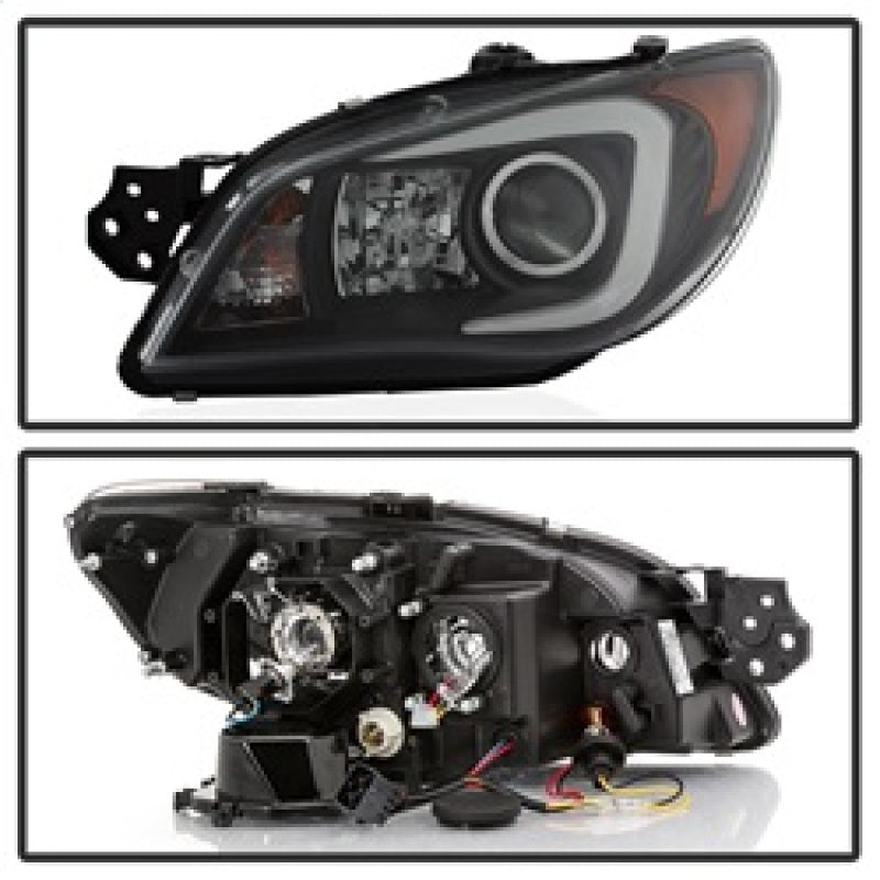 Spyder Subaru WRX 2006-2007 Projector Headlights - Halogen Only - Black PRO-YD-SWRX06-LBDRL-BK 5083920