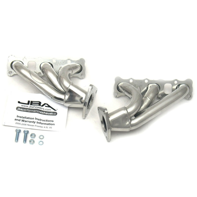 JBA 04-15 Nissan 4.0L V6 1-5/8in Primary Silver Ctd Cat4Ward Header 1410SJS