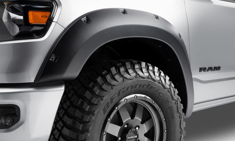 Bushwacker 19-22 Ram 1500 (Excl. Rebel/TRX) 76.3 & 67.4in Bed Forge Style Flares 4pc - Tex. Blk 58131-08