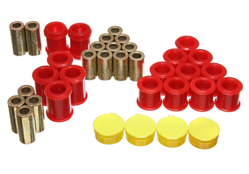 Energy Suspension 95-98 Nissan 240SX (S14) Red Rear Control Arm Bushing Set (Must reuse existing out 7.3119R