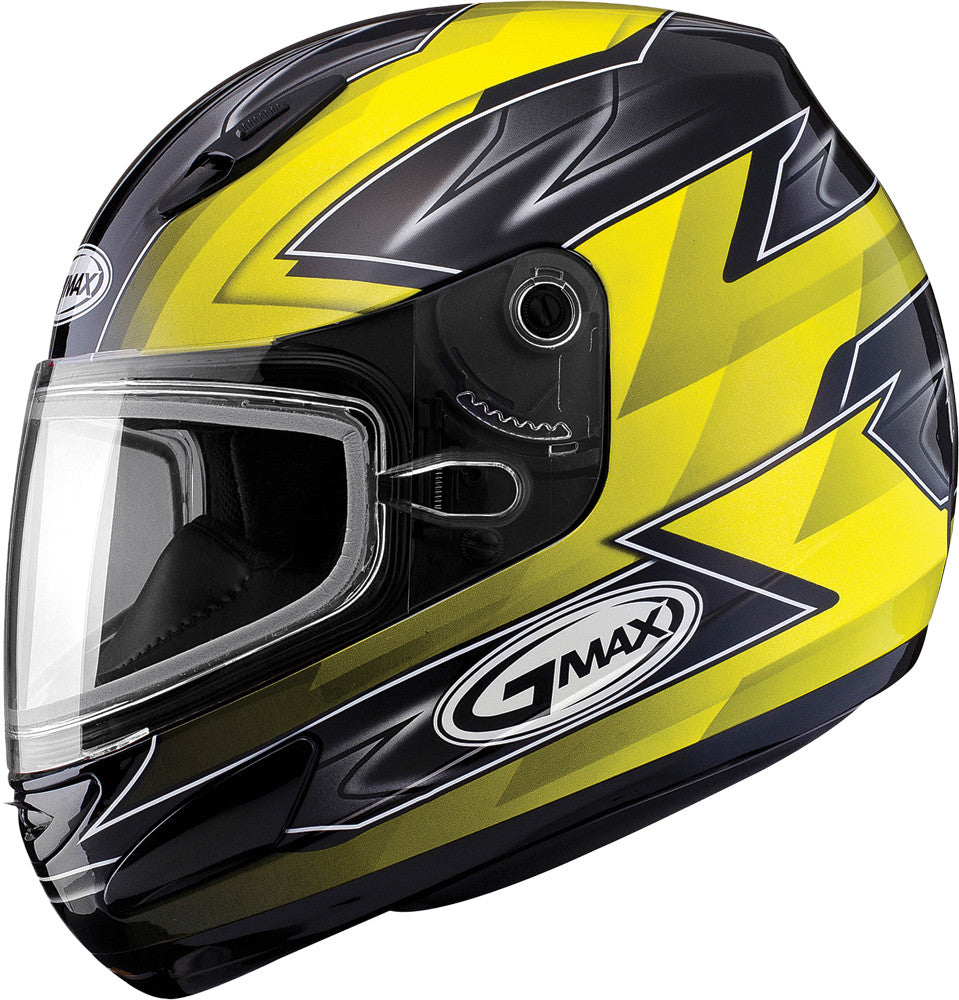 GMAX Gm-48s Helmet Razor Yellow/Black/Silver M G6481335 TC-4