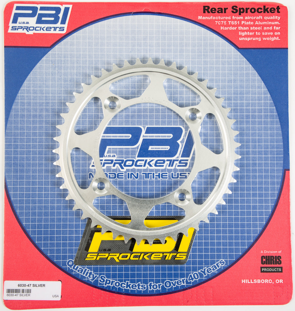 PBIRear Sprocket Aluminum 47t-428 Suz/Yam6030-47-2