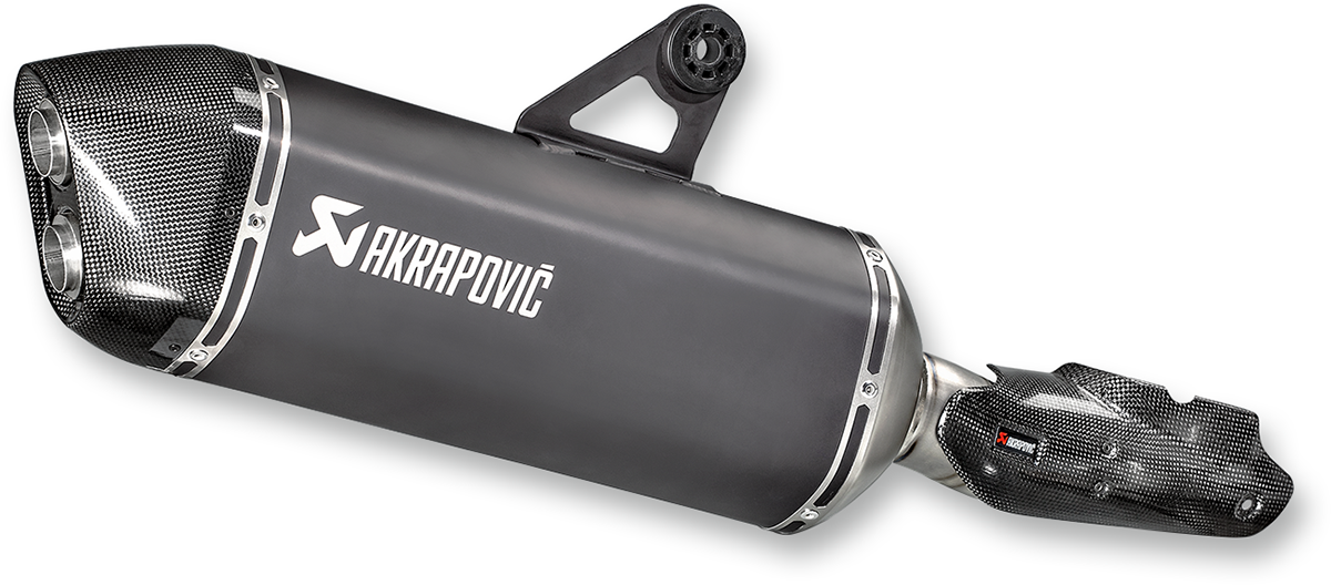 AKRAPOVIC Titanium Muffler - Black R1200 GS 2013-2018 S-B12SO16-HAABL 1811-3302