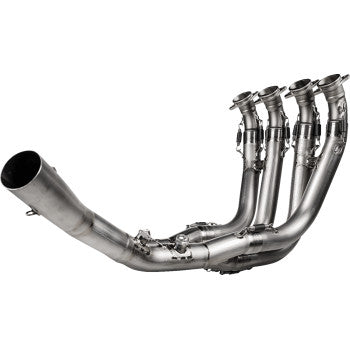 AKRAPOVIC M1000RR 2025 - 2026 Oval Port Header Pipe - Titanium BMW E-B10E10 1812-0601