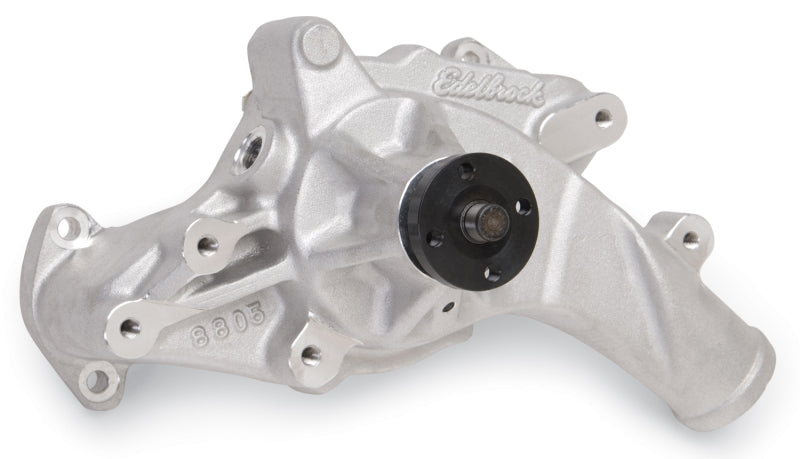 Edelbrock Water Pump High Performance Ford 1965-76 FE V8 Engines Standard Length Satin Finish 8805