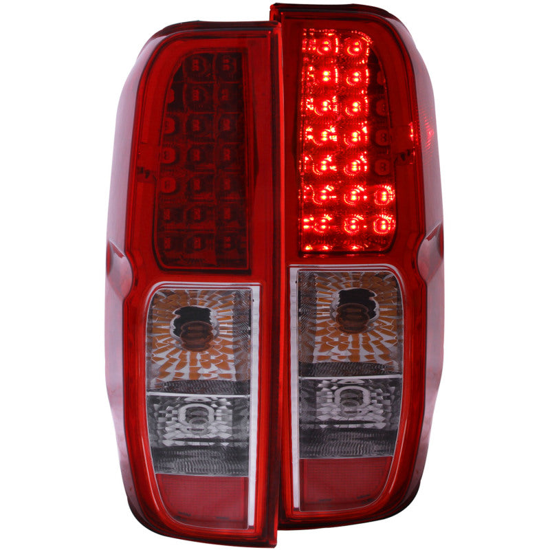 ANZO 2005-2008 Nissan Frontier LED Taillights Red/Clear 311071