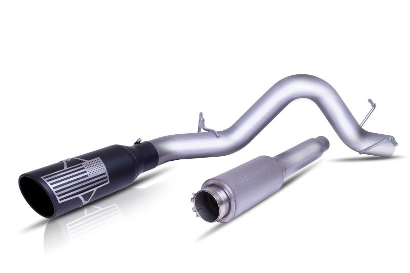 Gibson 15-18 Chevrolet Silverado 1500 LS 5.3L 4in Patriot Series Cat-Back Single Exhaust - Stainless 70-0003