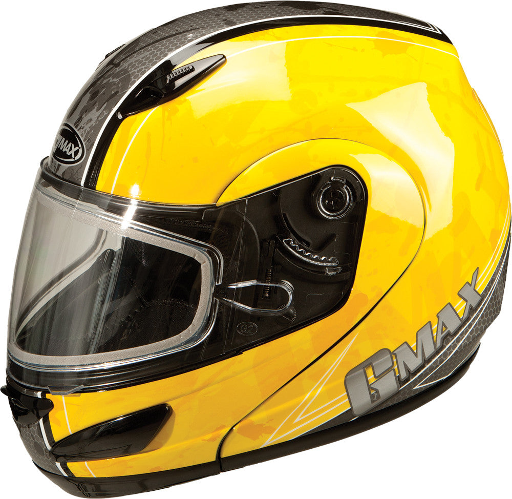 GMAX Gm-44s Modular Helmet Yellow/Silver/White Xs G6442233 TC-4