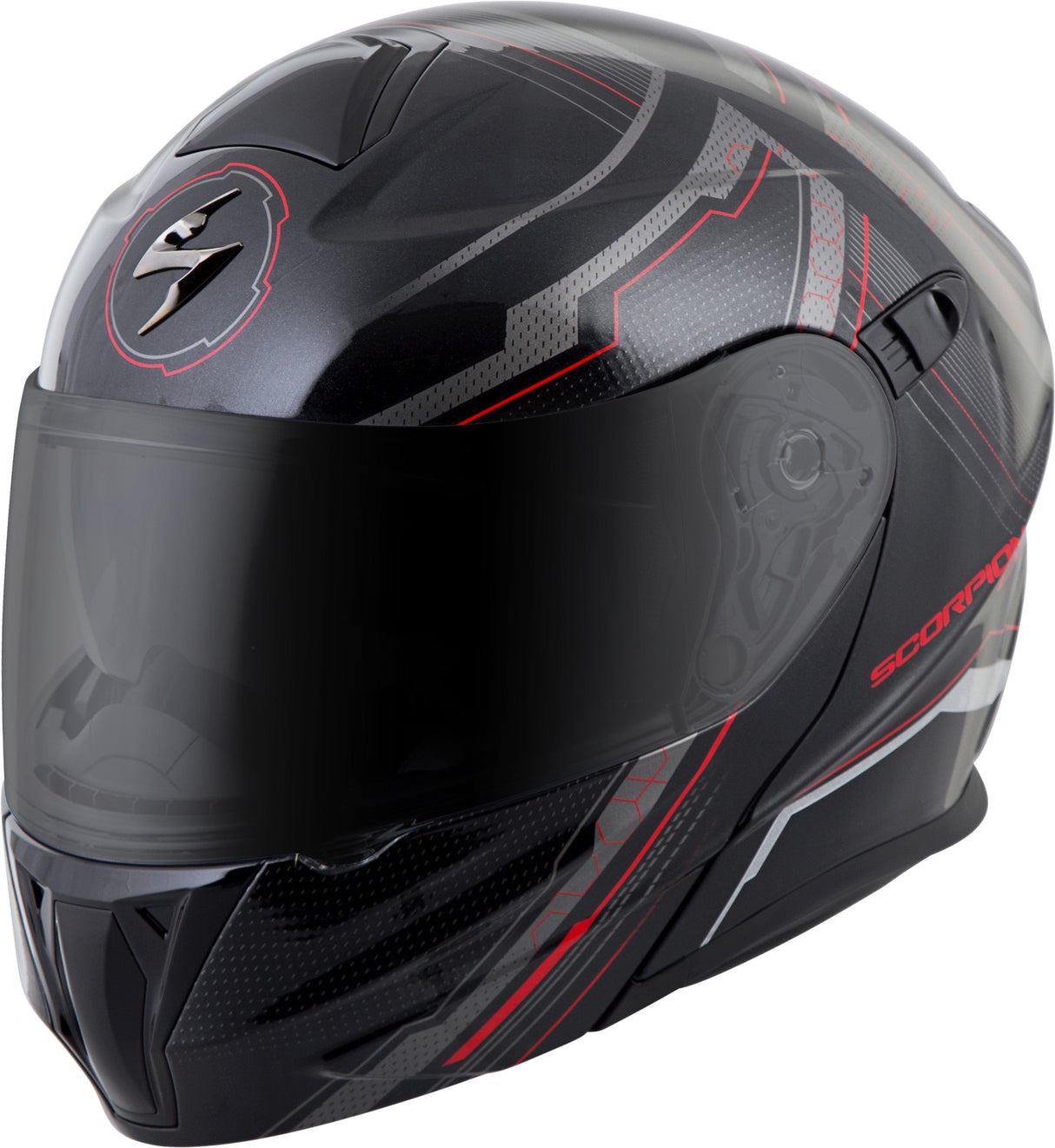 SCORPION EXO Exo-Gt920 Modular Helmet Satellite Red Sm 92-1133