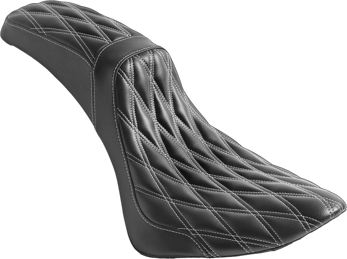 WEST-EAGLE Gunfighter Seat Diag T2 Wh M8 Softail H0504-WH