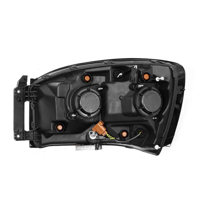 AlphaRex 06-08 Dodge Ram 1500HD NOVA LED Proj Headlights Plank Style Blk w/Seq Signal/DRL/Amber LED 880537