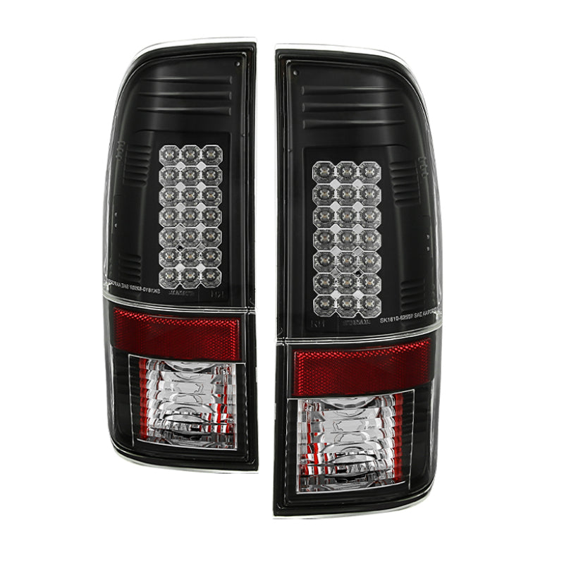 Spyder Ford Super Duty 08-15 LED Tail Lights Black ALT-YD-FS07-LED-BK 5003898
