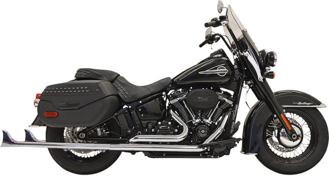 BASSANI XHAUST Fishtail Exhaust without Baffle - 36" 2018-2019 1S76E-36