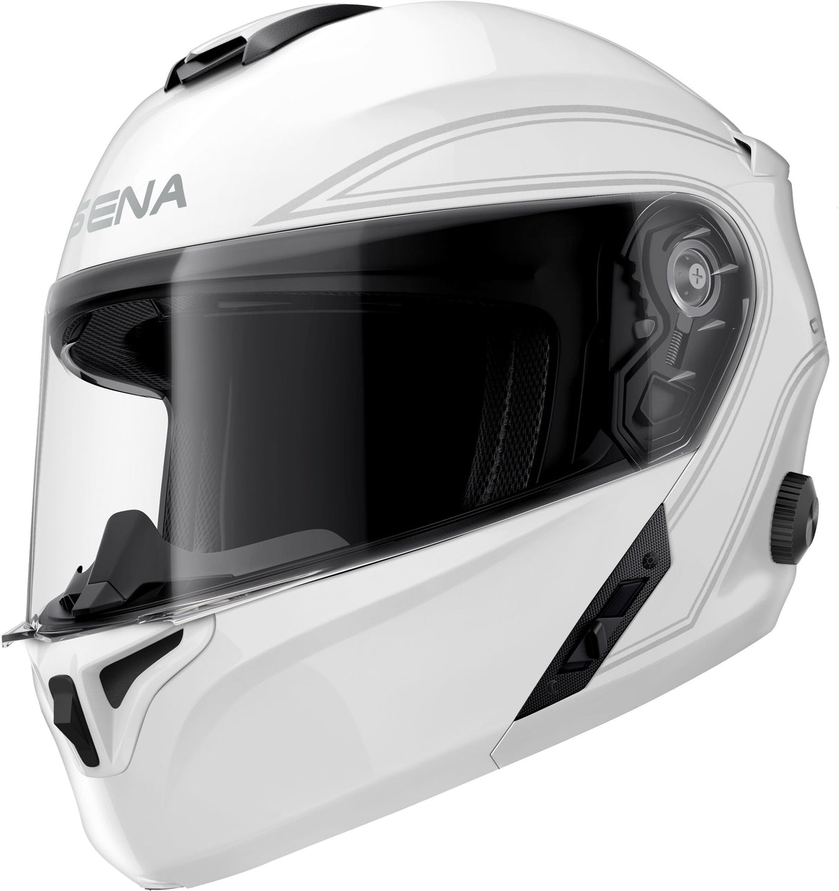 SENA Outrush Flip-Up Bt Helmet Glossy White Xl OUTRUSH-GW0XL