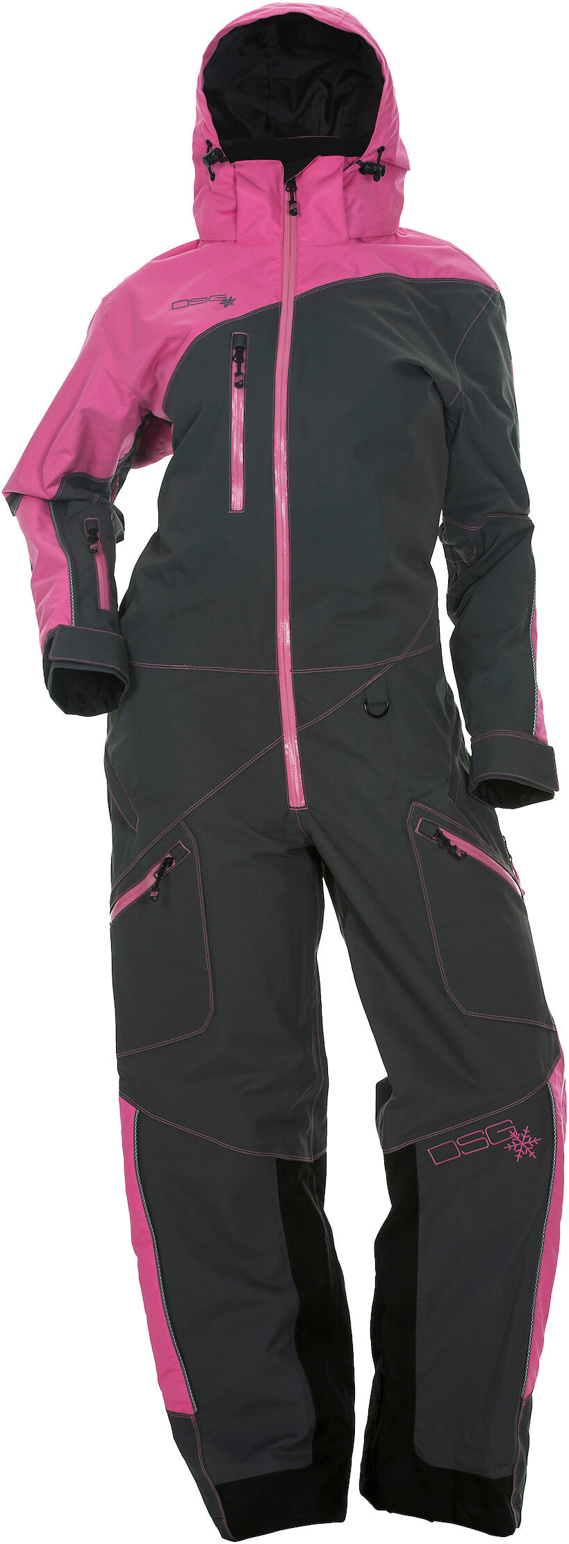 DSG Monosuit W/Drop Seat Pink/Grey 1x 99337