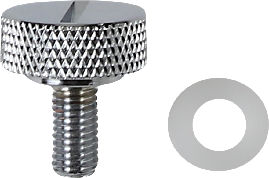 DRAG SPECIALTIES Perilla del asiento - Cromo - Ranurado - 1/4-28 370295