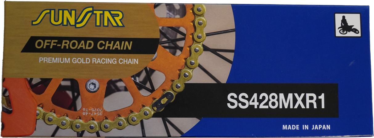SUNSTAR Chain Mxr1 Non-Sealed 428x134 Gld/Gld SS428MXR1-134