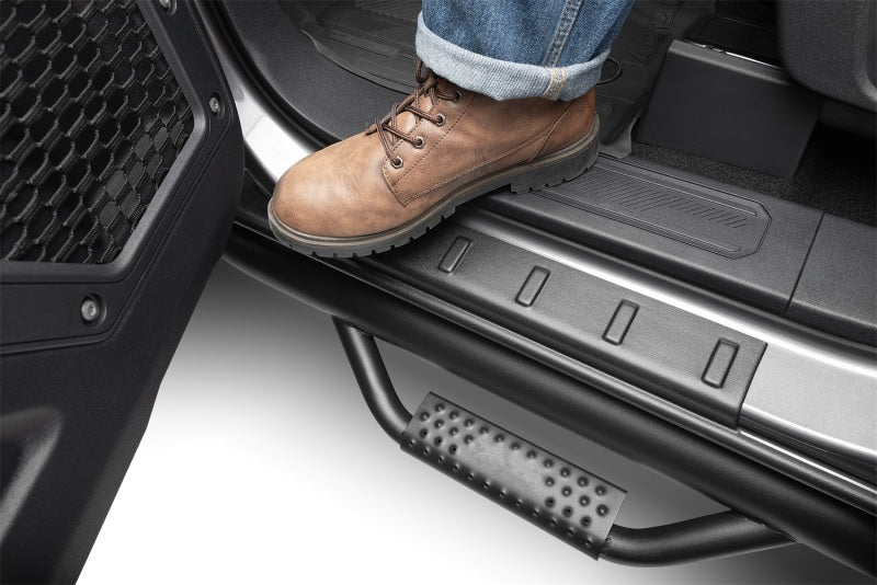 Bushwacker 20-24 Chevrolet/GMC Silverado/Sierra 2500/3500HD Trail Armor Rocker Panel - Black 14130