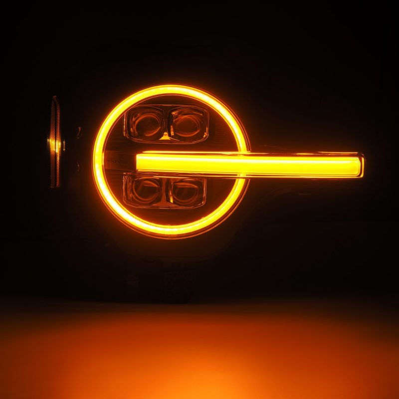 AlphaRex 21-23 Ford Bronco NOVA LED Projector Headlights Black 880260