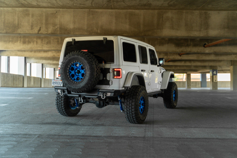DV8 Offroad 2018 Jeep Wrangler JL MTO Series Rear Bumper w/ Optional Tire Carrier RBJL-13