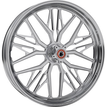 PERFORMANCE MACHINE Wheel - Nivis - Front - Dual Disc/without ABS - Chrome - 21x3.5 1202-7106R-NVSAJAP-C