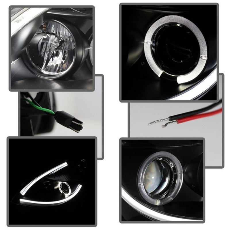 Spyder Nissan Altima 4Dr 10-12 Projector Headlights Light DRL LED Halo Blk PRO-YD-NA104D-LTDRL-BK 5076830