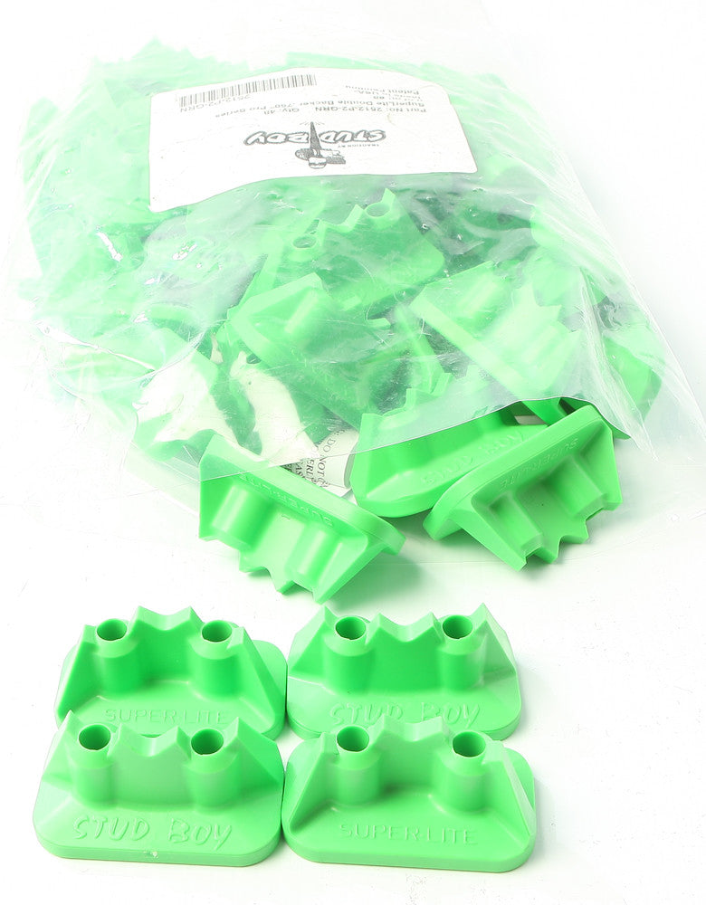 STUD BOY Super-Lite Pro Series Double Backers 0.75" 48/Pk Green 2512-P2-GRN