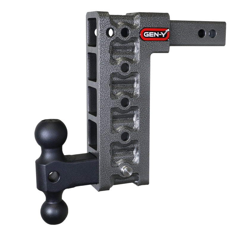Gen-Y Mega Duty 2in Shank 10in Drop 1500lb TW 10K Hitch w/GH-031 Dual-Ball GH-315