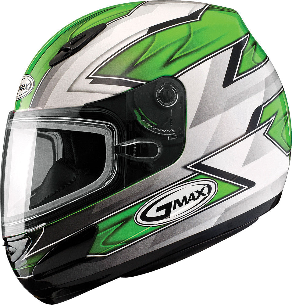 GMAX Gm-48s Helmet Razor Green/White/Silver M G6481325 TC-3