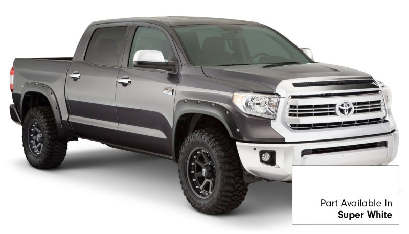 Bushwacker 16-18 Toyota Tundra Fleetside Pocket Style Flares 4pc 66.7/78.7/97.6in Bed - Super White 30918-13