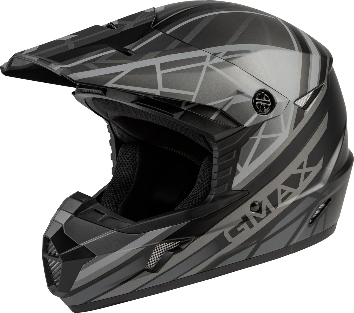 GMAX Mx-46 Off-Road Mega Helmet Matte Black/Grey Lg D3461506