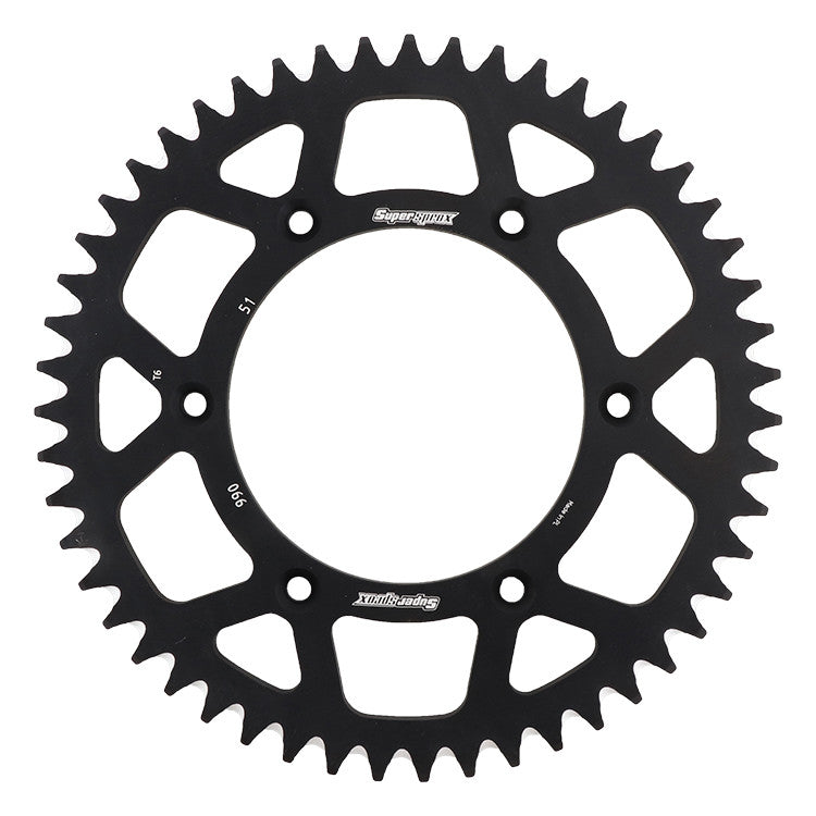 SUPERSPROX Rear Sprocket Aluminum 51t-520 Blk Husq/Ktm RAL-990-51-BLK