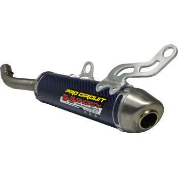 PRO CIRCUIT Ti-2 Silencer - R304 - Titanium Blue/Carbon Fiber - YZ 250 1821-2289
