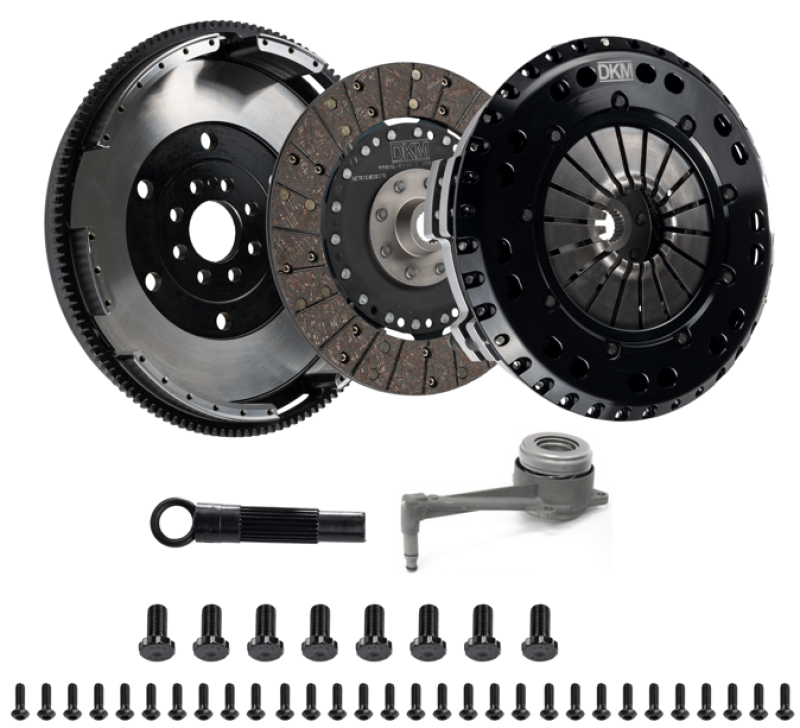 DKM Clutch 2.0 VW/Audi A3 TSI 8 Bolt Motor MS Twin Disc Clutch w/Steel Flywheel (660 ft/lbs Torque) MS-034-060