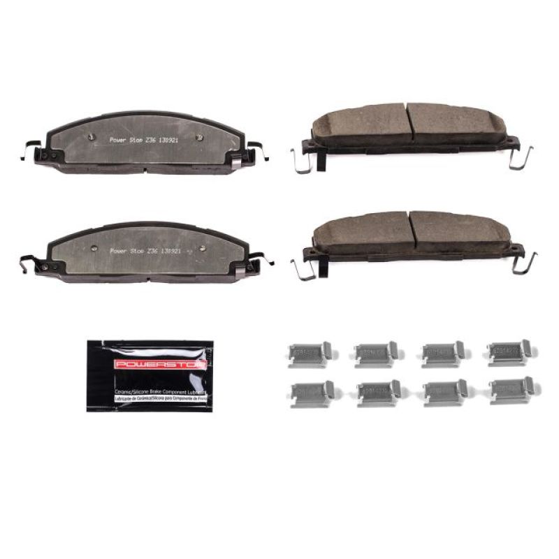 Power Stop 09-10 Dodge Ram 2500 Rear Z36 Truck & Tow Brake Pads w/Hardware Z36-1400