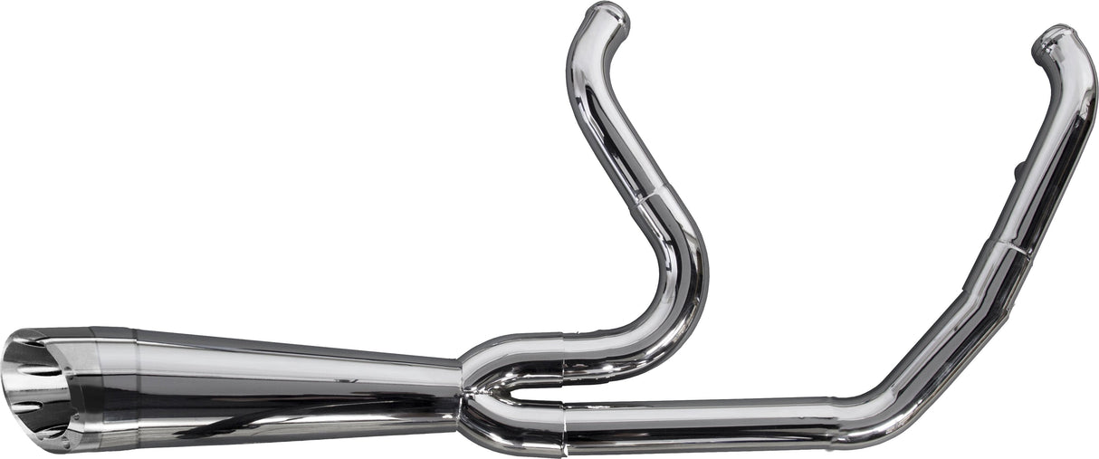 TBR Comp 2-1 Shorty Turnout Polished Exhaust HD SOFTAIL M8 2018-2022 005-5120199-P