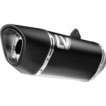 LEOVINCE LV-14 R Slip-On Muffler - Black - Ninja 1000 SX 2020-2024 15602BU