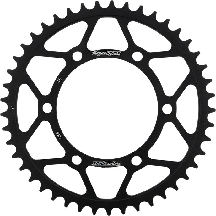 SUPERSPROX Rear Sprocket Steel 45t-520 Blk Kaw RFE-486-45-BLK