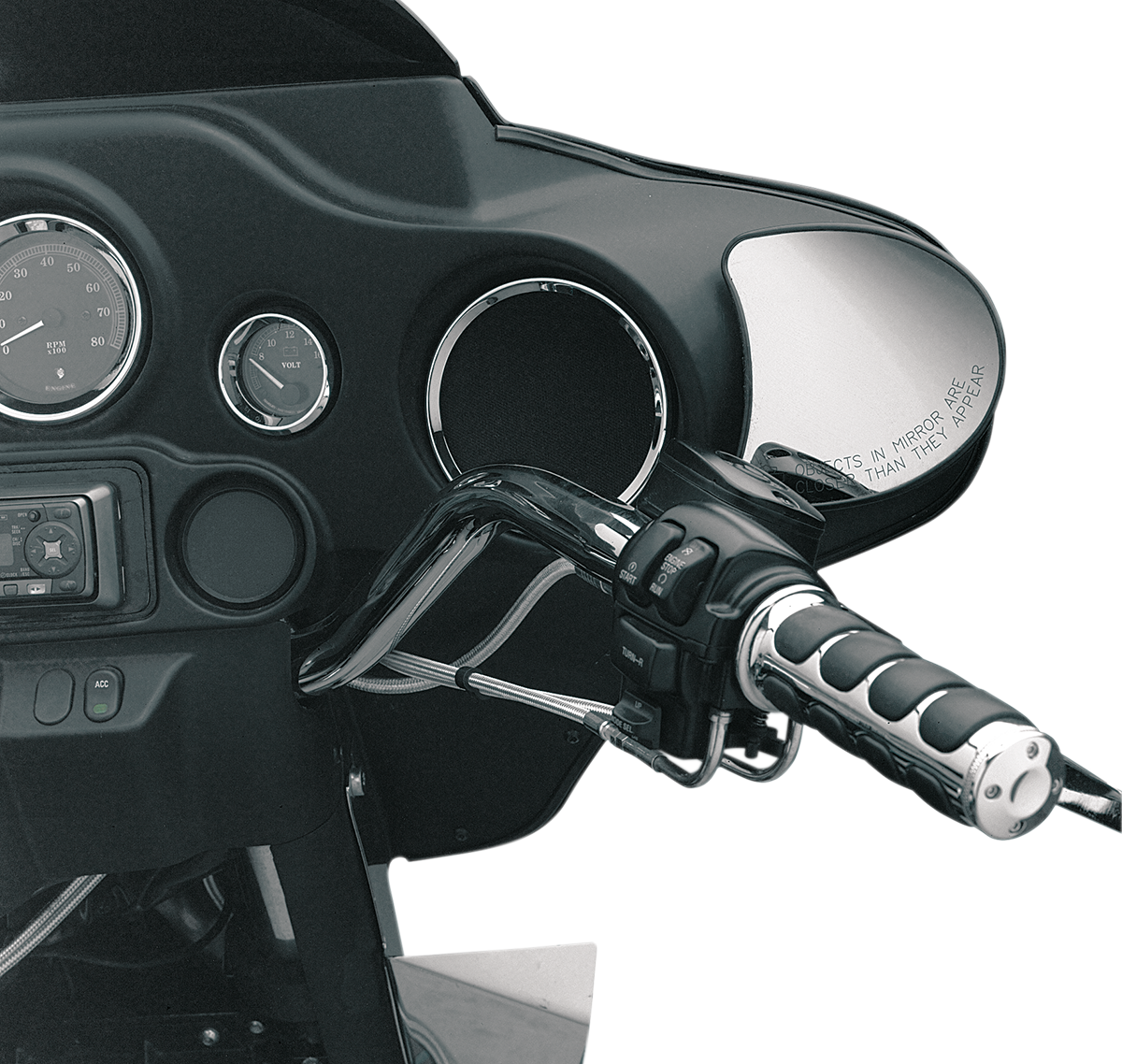 DRAG SPECIALTIES Bisel de altavoz - Cromo 2202-0063-SC-7