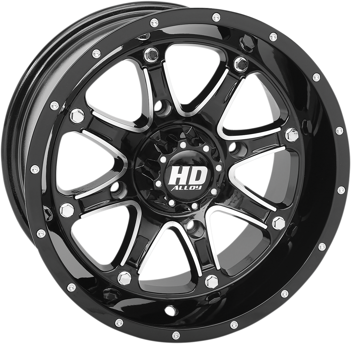 STI TIRE & WHEEL HD4 Wheel - Front/Rear - Black - 12x7 - 4/137 - 5+2 (+10 mm) 12HD407