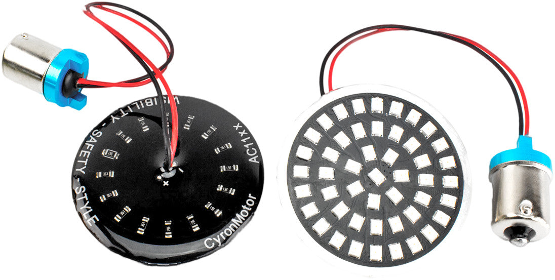 CYRON Led Turn Signal Inserts Hd 2" 1156 Red AC1156AR