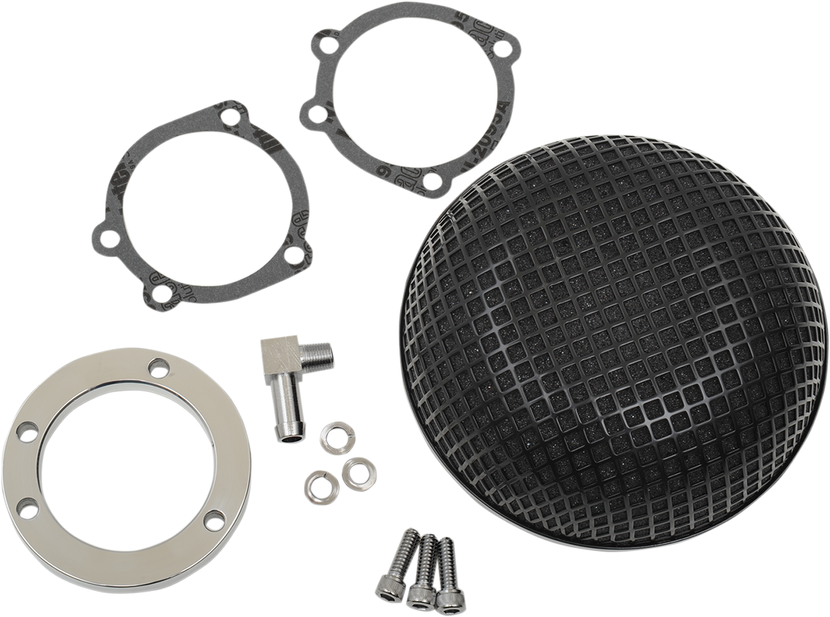 DRAG SPECIALTIES Filtro de aire Bob - Negro - CV/Delphi 14-0110CVSB