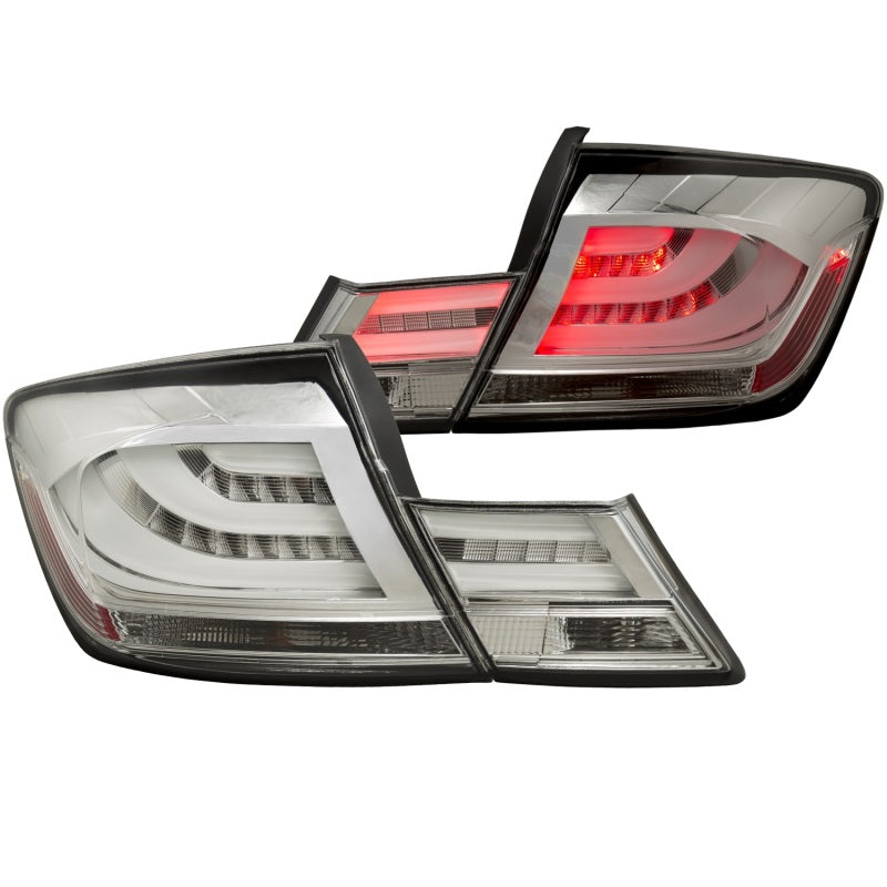 ANZO 2013-2015 Honda Civic (excludes hybrid) LED Taillights Chrome 321325