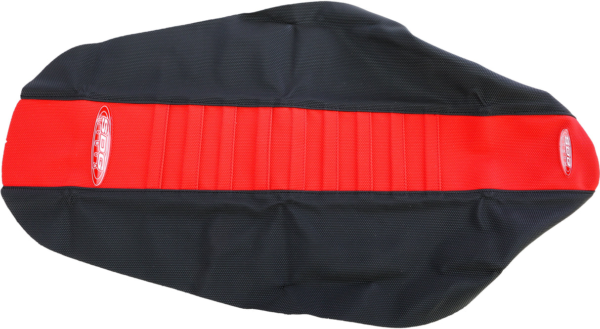 SDG INNOVATIONS Pleated Gripper Seat Hon Red/Black 96343RK